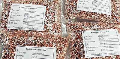 Phân phối ổn định cho các tiếp điểm bạc Đinh tán lưỡng kim AgCu