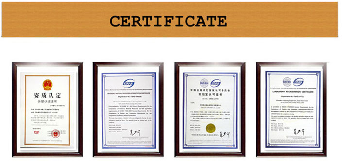 Đồng thau hình ống certificate