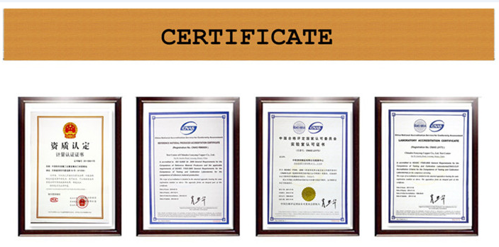 Phụ tùng kim loại CNC certificate